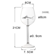 Load image into Gallery viewer, Crystal Shark Wine Glass
